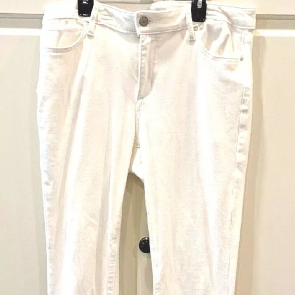 Vintage America Women’s Jeans White Denim Size 12 Tall Denim Long - Picture 1 of 8